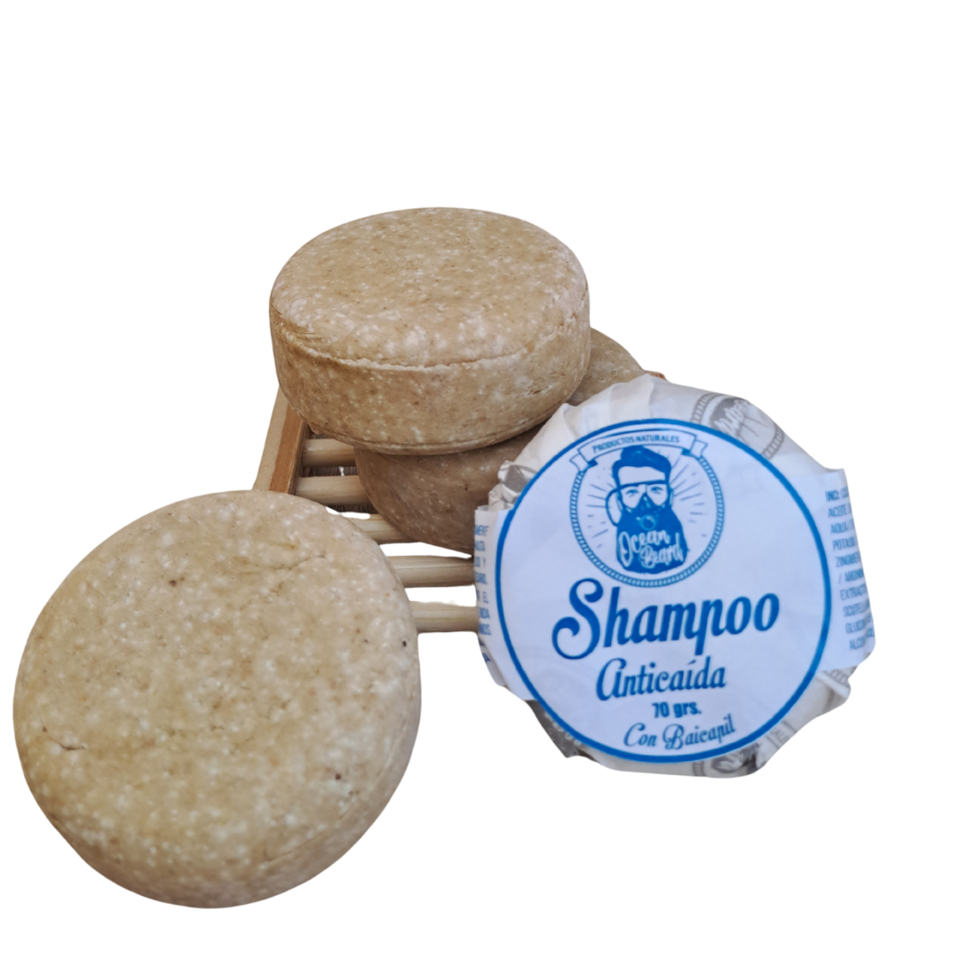 Shampoo Sólido Anticaída – Baicapil, Ortiga Blanca y Gluconolactona