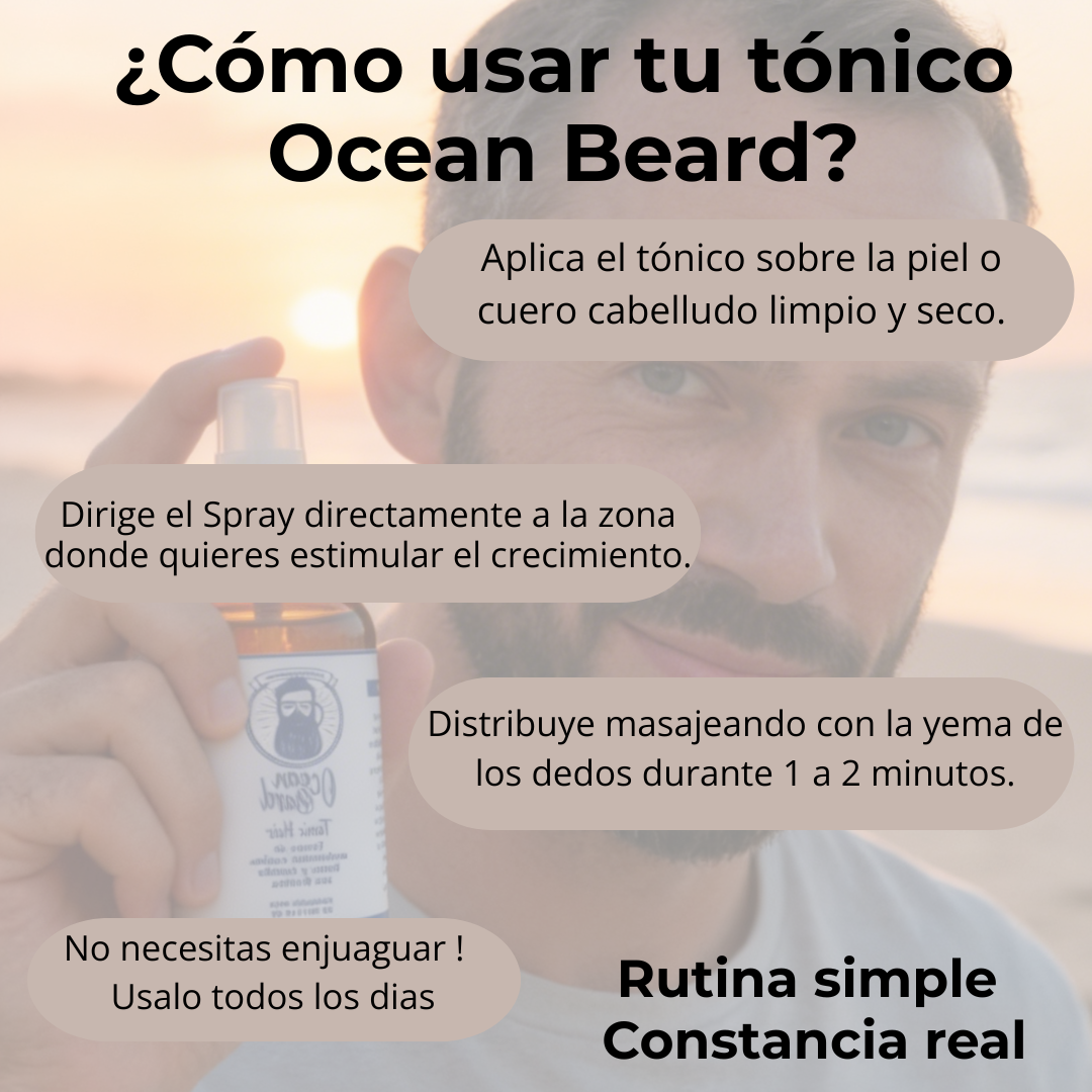¿ Cómo usar tu Tónico Ocean Beard ?