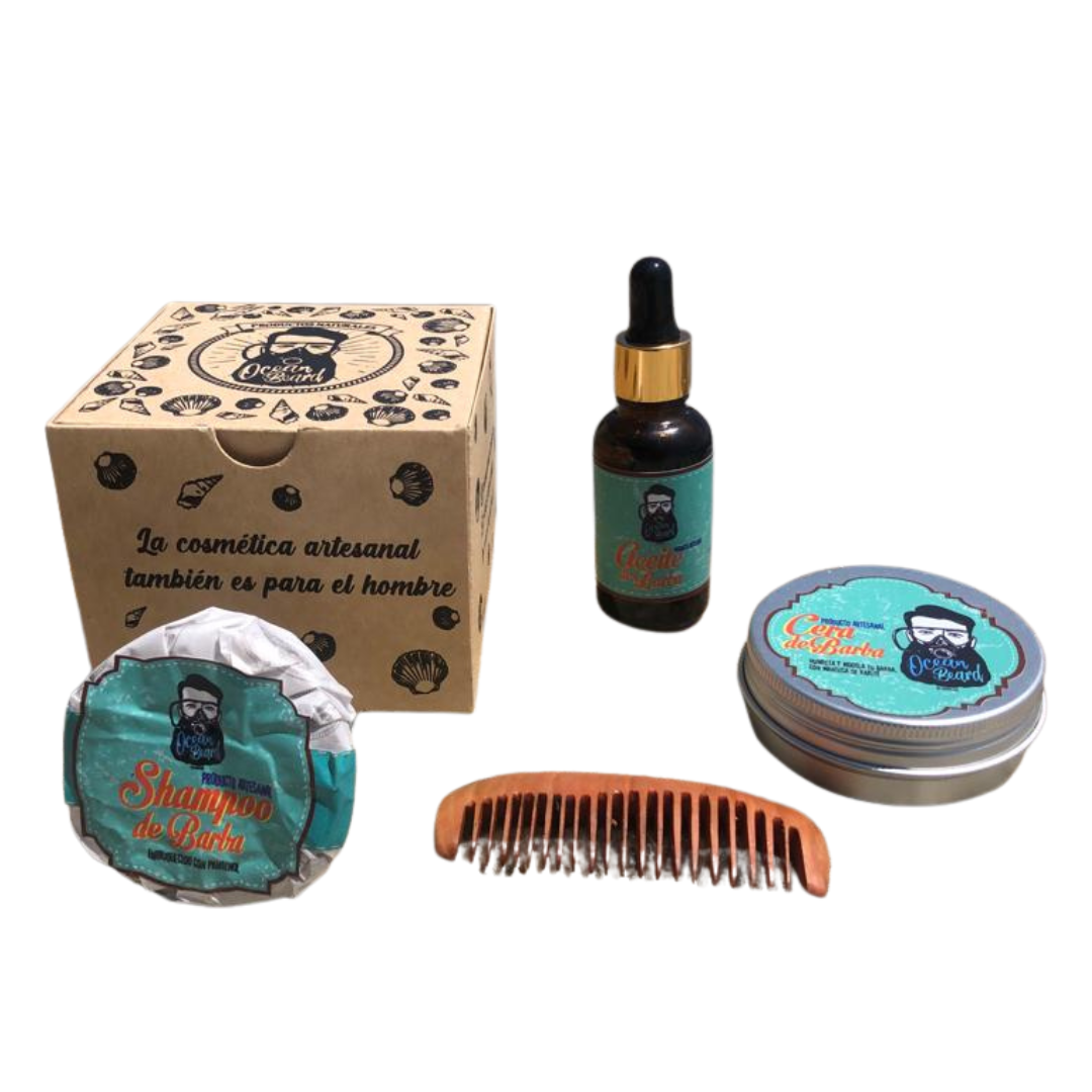 Box Barbón Completo para el Cuidado de Barba: Fija, Nutre y Limpia tu Barba