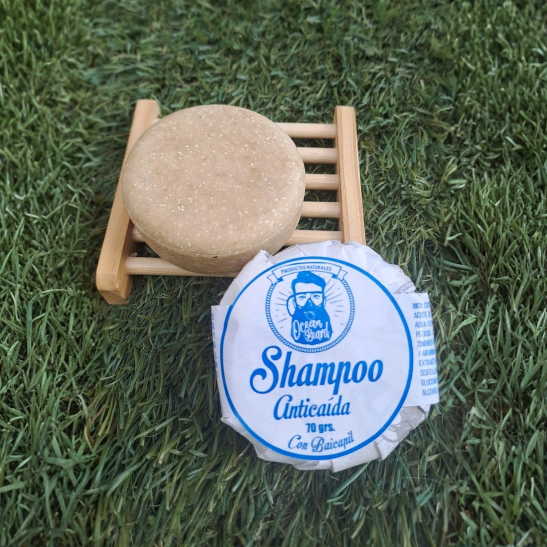 Shampoo Sólido Anticaída – Baicapil, Ortiga Blanca y Gluconolactona